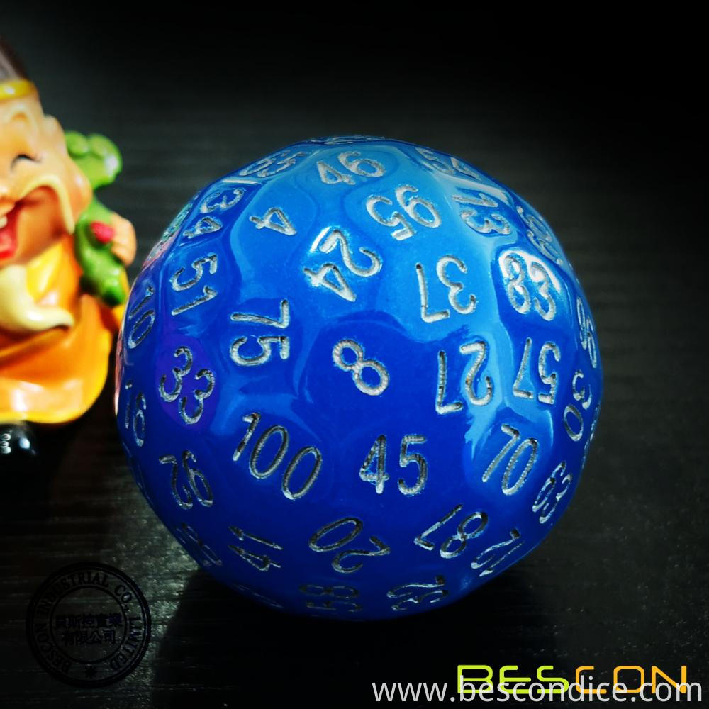 Luminous D100 Dice Acid Blue 2 Luminous D100 Dice Acid Blue 2